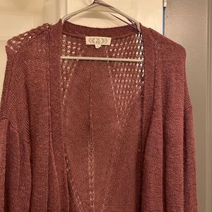 Purple Long cardigan